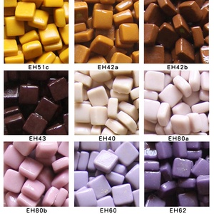 Mosaïque <span class=keywords><strong>en</strong></span> verre recyclé de forme carrée de 1,2 cm x 1,2 cm, mosaïque <span class=keywords><strong>en</strong></span> vrac <span class=keywords><strong>pour</strong></span> bricolage, loisirs créatifs, matériel artisanal - Product Image 3