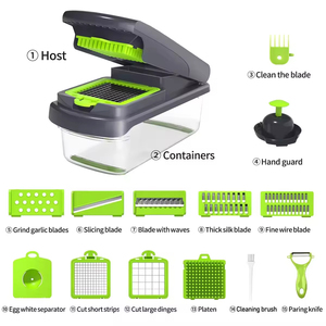 Multi functional 15 in 1 Handheld Vegetable Chopper Onion Cutter <b>Potato</b> Peeler Kitchen Fruits Slicer Vegetable Cutter - Product Image 5