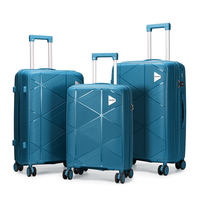 Valise OMASKA avec logo personnalisé, 20, 24, 28 pouces, doublure en polyester imperméable, poignée, fermeture éclair, valise de voyage en PP pour affaires