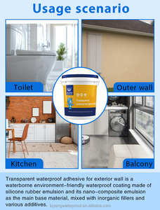Colle transparente imperméable, mastic transparent pour la réparation des fissures des carreaux de salle de bain et de cuisine, adhésif à forte adhérence, application au pinceau - Product Image 6