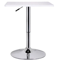 Ensemble table haute et chaises de bar rectangulaire pour portes extérieures méduse de haute table de bar de cuisine table