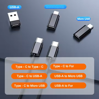 Kit de Chargeur USB-C 6 en 1 avec Boîtier de Rangement, Adaptateurs et Câbles de Voyage