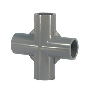 Kansaikako P26 – Raccord croisé PVC 13A à quatre voies pour le traitement de l'eau, diverses variantes, pour le branchement de tuyaux – Japon - Product Image 1