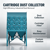 Système de filtration industriel à cartouche horizontale pour l'élimination des fumées de découpe laser
