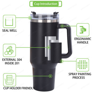 40oz chai với xử lý thể thao cà phê Mug <span class=keywords><strong>Cup</strong></span> nhiệt thép không gỉ Tumbler với ống hút chân không Flask cách điện nước chai <span class=keywords><strong>cup</strong></span> - Product Image 2
