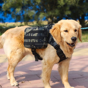 Mochila Desmontable para Perros, Mochila Impermeable para Perros con Arnés y Bolsas de Almacenamiento Extraíbles para Perros Grandes, para Senderismo y Caminatas al Aire Libre - Product Image 4