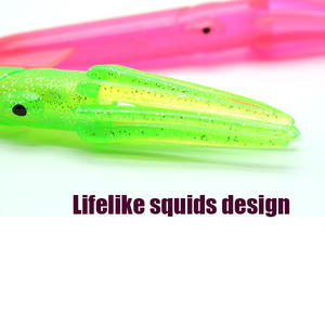 เหยื่อปลอมยางนิ่มรูป<span class=keywords><strong>ปลา</strong></span>หมึกสำหรับตก<span class=keywords><strong>ปลา</strong></span>ทะเลน้ำเค็ม <span class=keywords><strong>ปลา</strong></span>ทูน่า ใช้สำหรับตกปลาบนเรือ ขนาด 9 นิ้ว - Product Image 5
