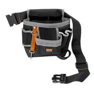 Multifunction Tool Holder Belt Electricians Waist Bag with Adjustable Belt for Punch Screwdrivers Hammers