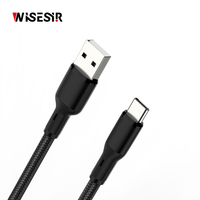 WISESIR Doppel-Port 3A USB Typ-C USB 3.0 PD Schnellladekabel für OPPO IOS Android Telefone & Kameras