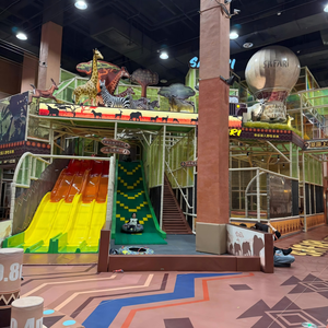 <span class=keywords><strong>Parc</strong></span> d'aventure personnalisé pour centre sportif familial, aire de jeux intérieure pour enfants avec grand toboggan lumineux, fabrication OEM/ODM - Product Image 2