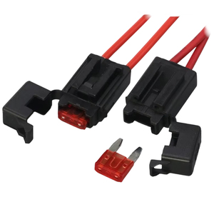 Güç Kaynağı Güç Çıkış Noktası PA10-2P Terminal Bloğu Kablo Demeti 2 Delikli 10A Küçük Çakmak Tipi Sigorta Kutusu Tutucu PVC Kablo Demeti - Product Image 2