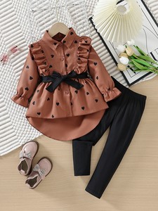 Vêtements pour enfants de 4 à 7 <span class=keywords><strong>ans</strong></span>, vente en gros, boutique, ensemble chemise et <span class=keywords><strong>short</strong></span> pour bébé et tout-petit, ensemble de vêtements pour filles, été - Product Image 2