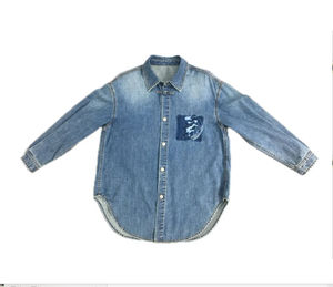 Meilleure qualité hommes décontracté à manches longues coton Denim chemise 100% tricoté haut support Logo personnalisé populaire pour sa conception de qualité - Product Image 1