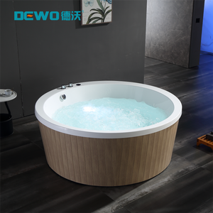 Traditional Indoor/Outdoor Spa Tub with Computer Control Portable Bubble Ozone Hot <strong>Water</strong> <strong>Feature</strong> for Relaxing Soaking <strong>Experience</strong> - Product Image 4