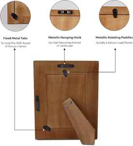 Marco de fotos con incrustaciones de resina de hueso de madera hermoso personalizado de la India, hecho a mano de la mejor calidad para decoración del hogar, logotipo personalizado - Product Image 4