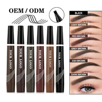Pensil Tato Alis Herbal Vegan Tahan Lama Berkualitas Tinggi dengan Pilihan Beragam Warna OEM Grosir untuk Distributor