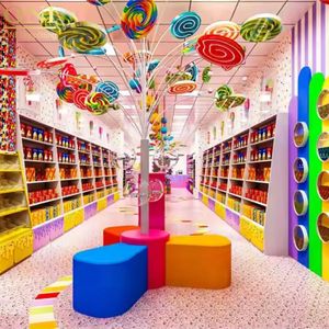 <span class=keywords><strong>Oni</strong></span> shopfitting ที่กำหนดเองลูกอมร้านค้าที่มีสีสันแสดงชั้นวางต้นไม้ขนมร้านขายขนมหวานสำหรับห้างสรรพสินค้า - Product Image 2