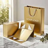 Boîte pliante en carton rigide écologique portable avec poignée intégrée et revêtement UV pour l'emballage professionnel du vin et des spiritueux