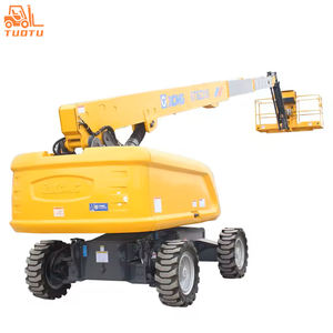 12-25 मीटर प्लेटफॉर्म मोबाइल बूम लिफ्ट गैसोलीन को 200-250 किलोग्राम क्षमता के साथ स्व-चालित बूम लिफ्ट - Product Image 2