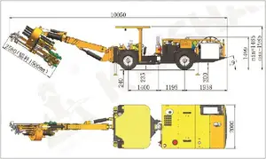 Kaishan Km211 Km311 Volledige Hydraulische Tunnel Rock Bouting Rig Machine