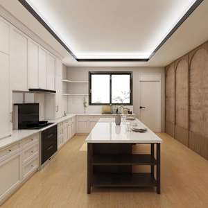 Modern Shaker Kitchen <b>Cabinet</b> <b>Doors</b> Large Storage Space Plywood Particle Board Durable Soft Close - Product Image 1