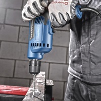 Perceuse électrique AC Dongcheng 220V, tournevis multifonctionnel domestique, mandrin rapide 10mm, vitesse variable infinie, réversible