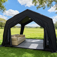 Tente Gonflable Instantanée pour Famille, Cabane Pliable en Polyester Coton Ignifuge pour Camping, Fêtes et Événements