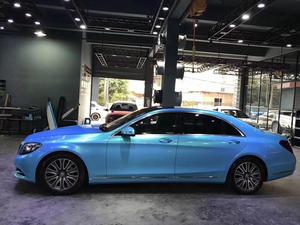 ฟิล์มหุ้มรถยนต์สีน้ำเงินมุกประกายเพชร ขนาด 1.52*17 เมตร เงาสูง - Product Image 5