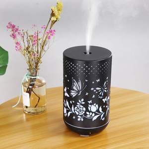 Difusor de Aroma con Diseño de Mariposa Tallada JCTY, 300 ml, Humidificador Eléctrico Negro para Uso en el Hogar y Escritorio - Product Image 2