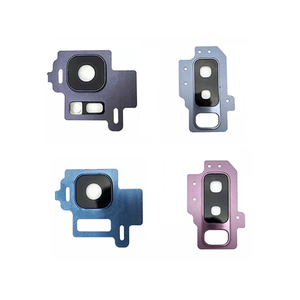 Lentille de caméra arrière de téléphone portable avec cadre pour <span class=keywords><strong>Samsung</strong></span> S8 <span class=keywords><strong>S9</strong></span> Plus pièce de réparation de couverture en verre d'objectif de caméra arrière - Product Image 1