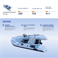 Bateau semi-rigide gonflable en aluminium 340 à vendre
