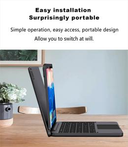 Tastiera Magica per <span class=keywords><strong>iPad</strong></span> <span class=keywords><strong>Pro</strong></span> <span class=keywords><strong>12.9</strong></span> <span class=keywords><strong>Custodia</strong></span> Magnetica in Metallo di Alta Qualità Cover Touch di Lusso con Myk9131 Laudtec Vendita all'Ingrosso OEM/ODM/Marchio Privato - Product Image 2