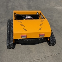 Mini tondeuse à gazon robotisée sans fil avec télécommande, portée de 500 m, qualité professionnelle, moteur à essence 250 cc, châssis en acier