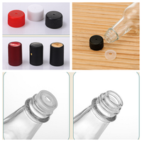 Bouteilles en verre pour sauce piquante de 3oz, 5oz, 8oz, bouteilles en verre transparentes vides avec film rétractable, mini bouteilles de vin, bouteilles de liqueur, bouteilles de boissons