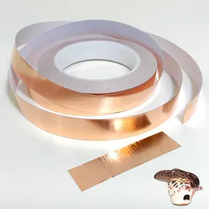 Naaktslakken Barrière Tape Koperen Film Schrikt Slak Repeller Zelfklevende Messing Folie Tape Worm Afscherming
