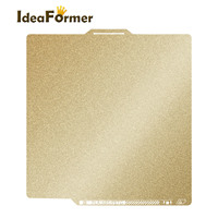 Plaque chauffante en acier texturé avec revêtement PEI double face Ideaformer 257x257mm 216g pour imprimante 3D Bambu Lab X1/P1 Series/A1