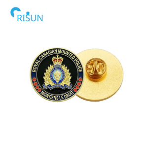 Канадский значок-брошь RCMP с кленовым листом и ковбойской шляпой, эмалевый значок на заказ для Музея наследия RCMP - Product Image 6