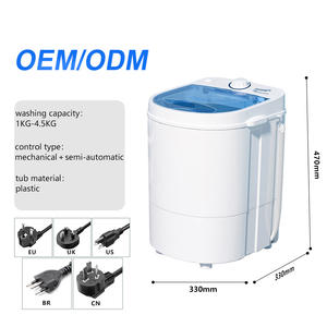 Mini lave-<span class=keywords><strong>linge</strong></span> portable de 4,5 kg avec sécheuse, appareils électroménagers semi-automatiques, vêtements pour bébés, chaussures, sous-vêtements, chaussettes - Product Image 2