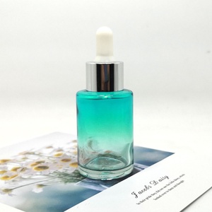 Customize Cosmetics <b>Packing</b> 5ml/10ml Lip Balm Baby Pink Frosted Glass Jar Eye Cream Container White Dropper Cap Screen Printing - Product Image 4