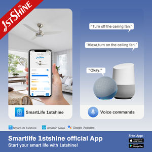1stshine ventilateur de plafond LED <span class=keywords><strong>3</strong></span> lame en plastique ABS silencieux moteur cc haut volume faible bruit ventilateur de plafond - Product Image 6