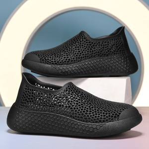 Zapatos casuales ligeros para hombre, talla grande, con cordones, parte superior de cuero genuino, diseño estampado, antiolor y cómodos. - Product Image 6