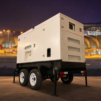 Groupe électrogène diesel portable super silencieux JSST Genaet 50kw 80kw 100kw 100kva 200kva 500kva sur remorque - Prix du moteur