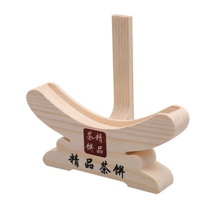 Expositor de Madera para Pastel de Té, Soporte para Té Pu'er, Logotipo Personalizable, Material de Pino, Uso en Escritorio, Diseño de Lujo - Product Image 5