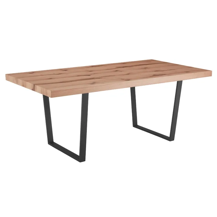 New Rectangular Modern Wood Top Kitchen Dining Table