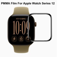 Film PMMA pour Apple Watch Series 12 11 10 46mm 42mm Ultra 4 3 2 49mm iWatch S12 S11 S10 Film de protection d'écran à couverture complète
