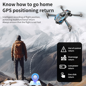 S18 Folding <strong>Mini</strong> <strong>Drone</strong> <strong>Camera</strong> 4K Cheap Professional <strong>Drones</strong> GPS Brushless Light Flow Fpv Racing <strong>Drone</strong> Remote Control Quadcopter - Product Image 5