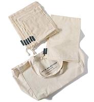 Sac à provisions de produits réutilisable de qualité supérieure 10 pièces en maille de mousseline de coton biologique pour faire du shopping produire des fruits et légumes