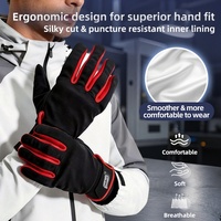 Tugas Berat 360 °   Sarung Tangan Pelindung Anti Sayat All Round Cut Resistant dengan Strip Peregangan di Jari, Sarung Tangan Industri untuk Pekerjaan Luar Ruangan