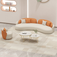 Ensemble canapé double design moderne nordique meubles de hall d'hôtel à vendre pour écoles hôpitaux salon de beauté zones de salon éponge