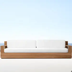 Garden Luxury Couches Sofa Living Room Patio Modern Room Sofas Teak Outdoor Furniture Terrace Sofa Set